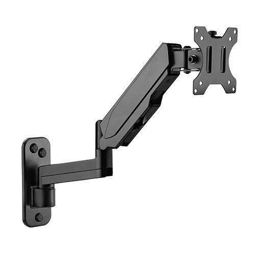 Brateck Single 17'-32' Screen Wall Mounted Articulating Gas Spring Monitor Arm