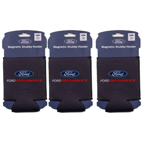 3PK The Stubby Club Ford Performance Magnetic Stubby Beverage Can Holder