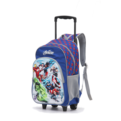 Marvel Avengers 17'' Trolley Backpack Kids/Children Bag - Blue