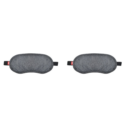 2PK Legami Cotton Travel Sleep Eye Mask Sleeping Blindfold - Grey