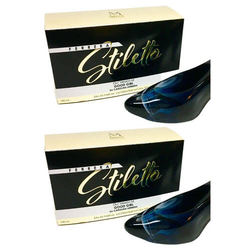 2PK Mirage Diamond Collection Ferrera Stiletto EDP Spray For Women 100ml Ladies