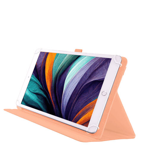 Techxtras PU Leather Universal Tablet Case 9"-11" Peach