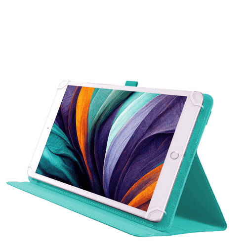 Techxtras PU Leather Universal Tablet Case 9"-11" Turquoise