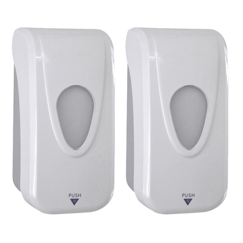 2PK Saniflex Manual Wall Mounted Hand Sanitiser Dispenser