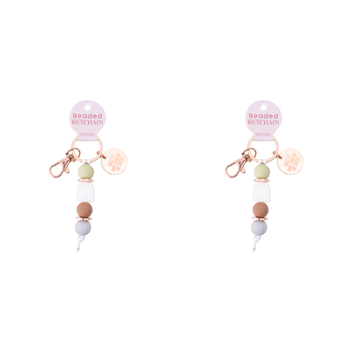 2PK Splosh Mothers Day Forever Silicone Keyring Hanging Keychain 11cm