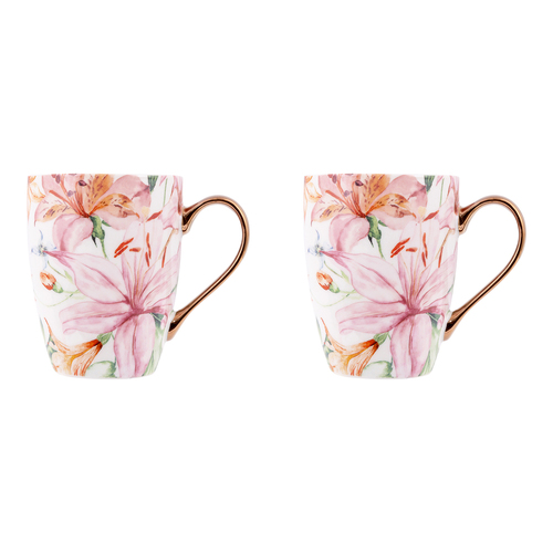 2PK Splosh Mothers Day Floral Ceramic Coffee Mug w/ Handle 12cm