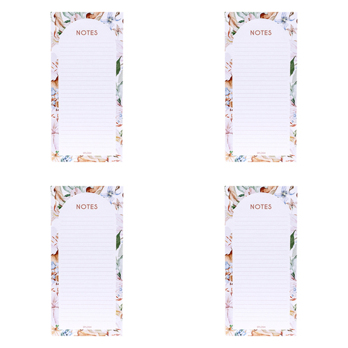 4PK Splosh Mothers Day Magnetic Notepad Writing Paper Pad 21x10cm