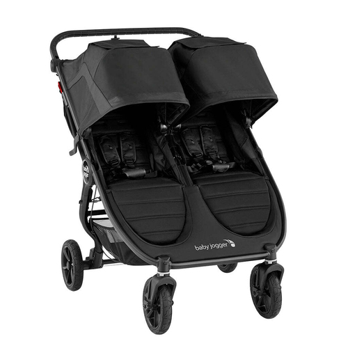 Baby Jogger City Mini/GT2 Double Baby Stroller/Pram - Jet Black