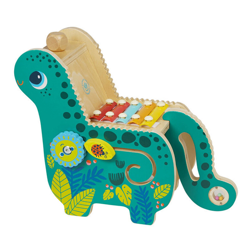 Manhattan Musical Diego Dino Xylophone Kids 31cm Wooden Toy 12m+