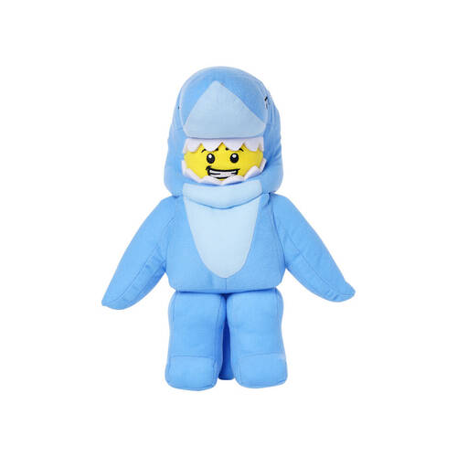 Manhattan LEGO Iconic Shark Guy Kids Plush Toy 18x10cm Blue 0m+