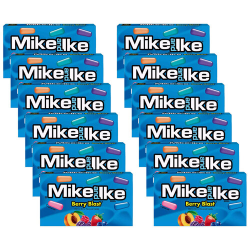 12PK Mike and Ike Berry Blast Theatre Chewy Candy/Lollies Boxes 120g