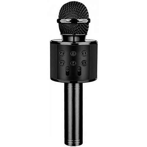 Laser Portable Wireless Bluetooth Karaoke Microphone/Speaker - Black