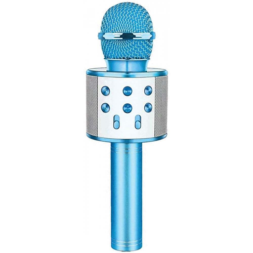 Laser Portable Wireless Bluetooth Karaoke Microphone/Speaker - Blue