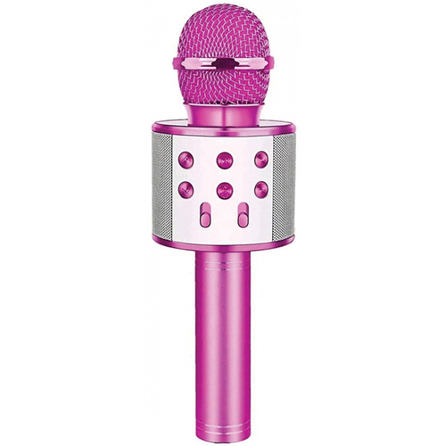 Laser Portable Wireless Bluetooth Karaoke Microphone/Speaker - Purple