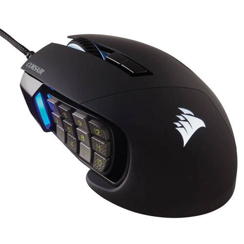 Corsair Scimitar RGB Elite 18000 DPI Optical FPS Gaming Mouse - Black