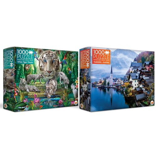 2x Regal Animals/Travel Series 1 Jigsaw Puzzle 69x50cm Kids Assorted 8+