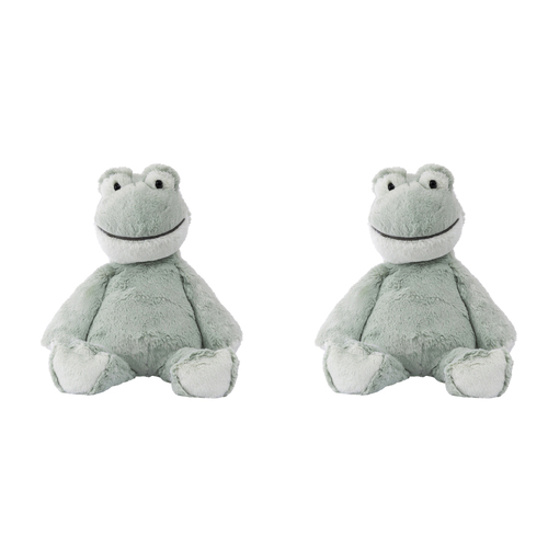 2PK Mary Meyer Marshmallow Animal Frog 33cm Soft Plush Toy Kids 0+ Green