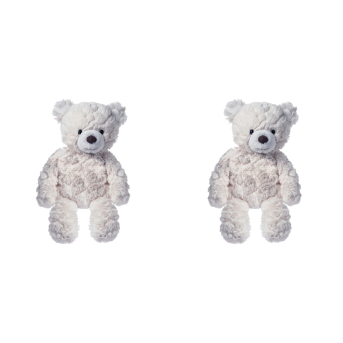 2PK Mary Meyer Nursery Bear 28cm Soft Plush Toy Kids 0+ Cream