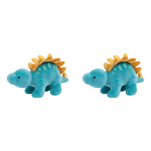 2PK Mary Meyer Smootheez Stegosaurus 25cm Soft Plush Toy Kids 0+ Aqua