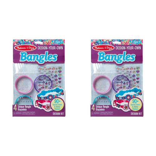 2PK Melissa & Doug Design-Your-Own Bangles Kids/Childrens Toy 4y+