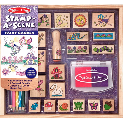 Melissa & Doug Stamp A Scene Fairy Garden Kids/Childrens Toy 4y+