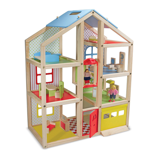 Melissa & Doug Hi-Rise Dollhouse Kids/Childrens Toy 3+