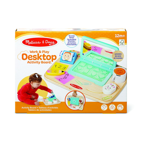 Melissa & Doug Wooden Work & Play Desktop Kids/Childrens Toy 12m+