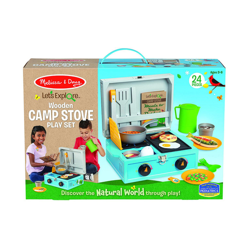 Melissa & Doug Let's Explore Wooden Camp Stove Kids/Childrens Toy 3y+