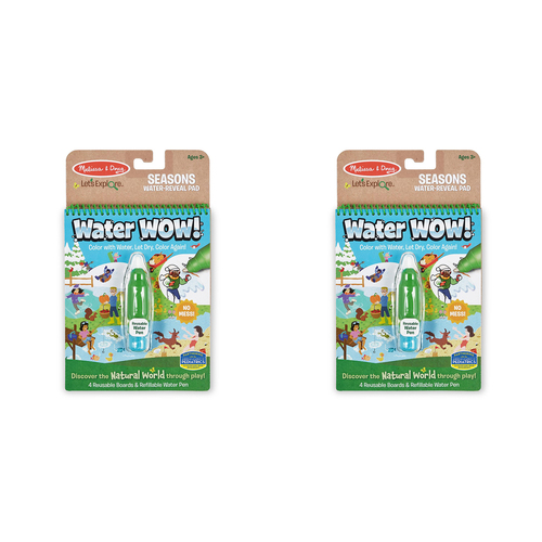 2PK Melissa & Doug Let's Explore Water Wow! Seasons Kids/Childrens Toy 3+