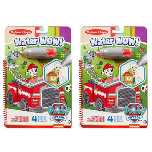 2PK Melissa & Doug Paw Patrol Water Wow! Marshall Kids/Childrens Toy 3y+