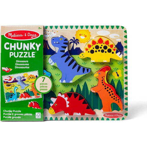 Melissa & Doug Dinosaurs Chunky Puzzle Kids/Childrens Toy 2y+