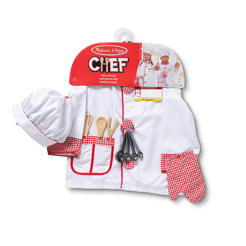 Melissa & Doug Chef Role Play Costume Set Pack of 3 Kids/Childrens Toy 3+