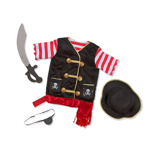 Melissa & Doug Pirate Role Play Costume Set Pack of 3 Kids/Childrens Toy 3+