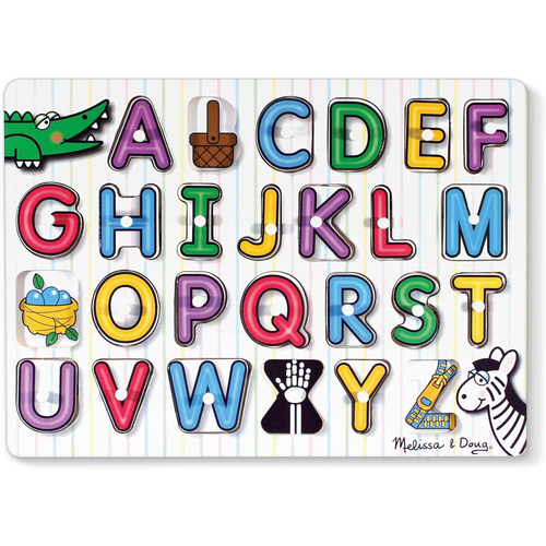 Melissa & Doug See-Inside Alphabet Peg Puzzle Kids/Childrens Toy 2y+