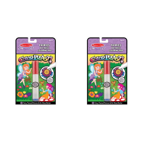 2PK Melissa & Doug On The Go Color Blast! Fairies Kids/Childrens Toy 3y+