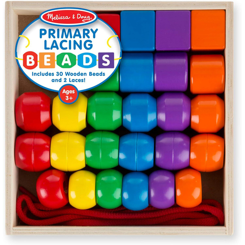 Melissa & Doug Primary Lacing Beads Kids/Childrens Toy 3y+