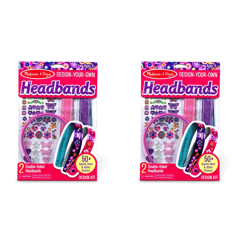 2PK Melissa & Doug Design-Your-Own Headbands Kids/Childrens Toy 4y+