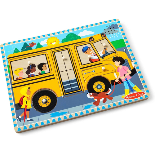 6pc Melissa & Doug The Wheels on the Bus Song Puzzle Kids/Childrens Toy 2y+