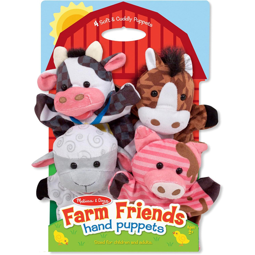 Melissa & Doug Hand Puppets Farm Friends Kids/Childrens Toy 2+