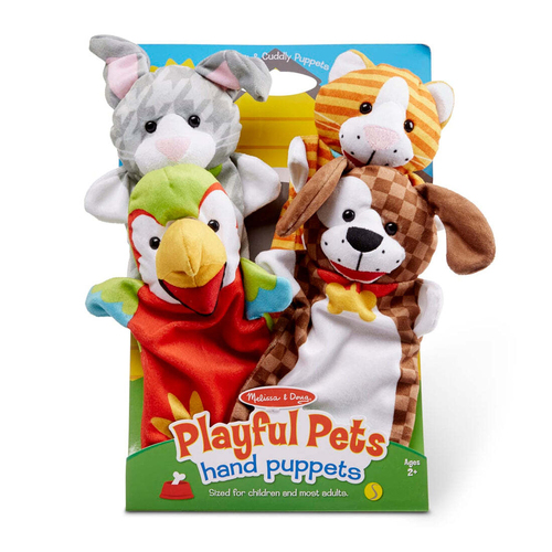 Melissa & Doug Hand Puppets Playful Pets Kids/Childrens Toy 2+