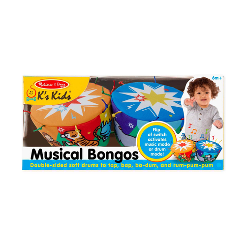 Melissa & Doug Musical Bongos Kids/Childrens Toy 6m+