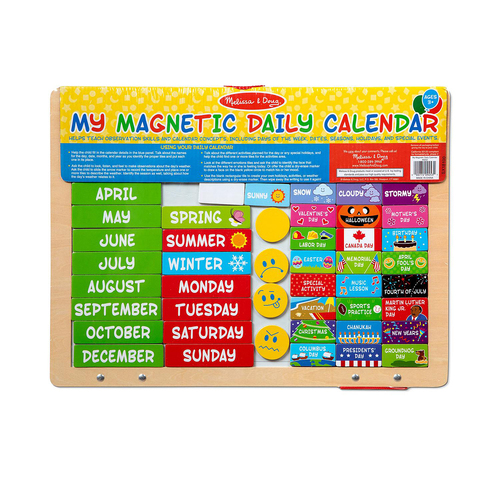 Melissa & Doug My Daily Magnetic Calendar Kids/Childrens Toy 3+