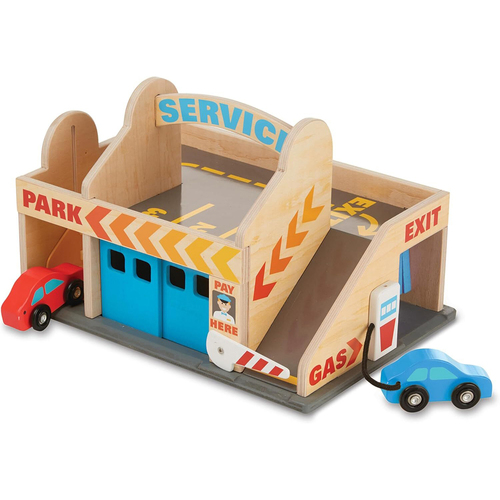 Melissa & Doug Service Station Parking Garage Kids/Childrens Toy 3y+