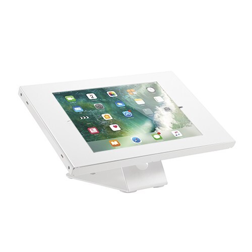 Brateck Anti-Theft Countertop/Wall Mount 9.7'-10.2' Tablet Kiosk Stand White