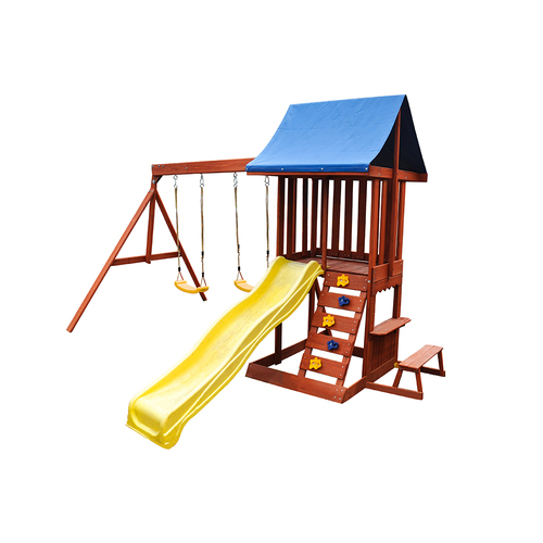 Swing Slide Climb Hillside 3.1m x 4m x 2.4m Playset