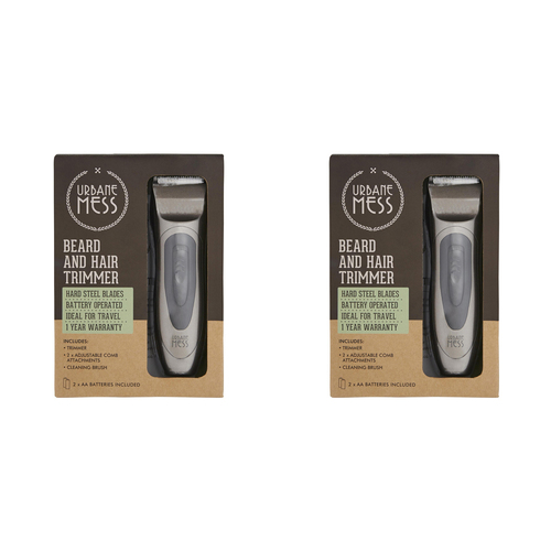 2PK Urbane Mess Hair And Beard Trimmer Grooming Care  