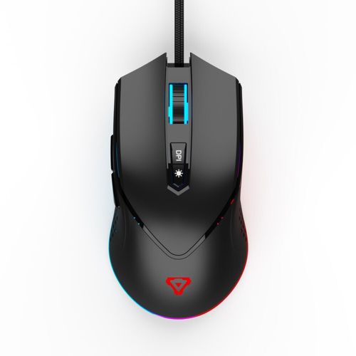 Laser Gaming RGB M801 Wired Mouse 8000 DPI - Black