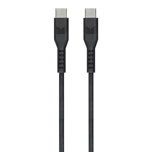 Monster TPE 2M USB-C to USB-C Black Phone Charging/Sync Cable