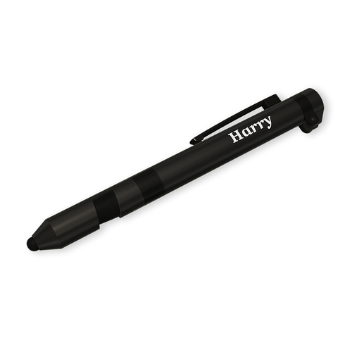 3pc Harry Multi-Tool Pen 7 In 1 Functions Black Case