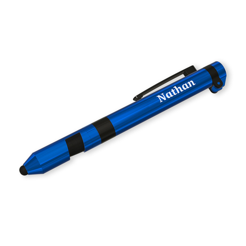 3pc Nathan Multi-Tool Pen 7 In 1 Functions Blue Case